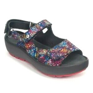 Wolky Women's Multi Leather Comfort Sporty Adj Sandals  EU 39 US 8-8.5